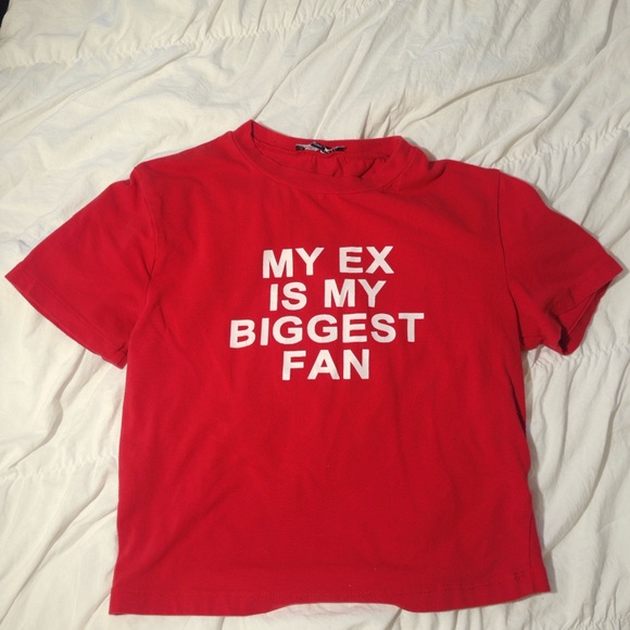 Red Crop Top – “My Ex Is My Biggest Fan” - Picture 1 of 1